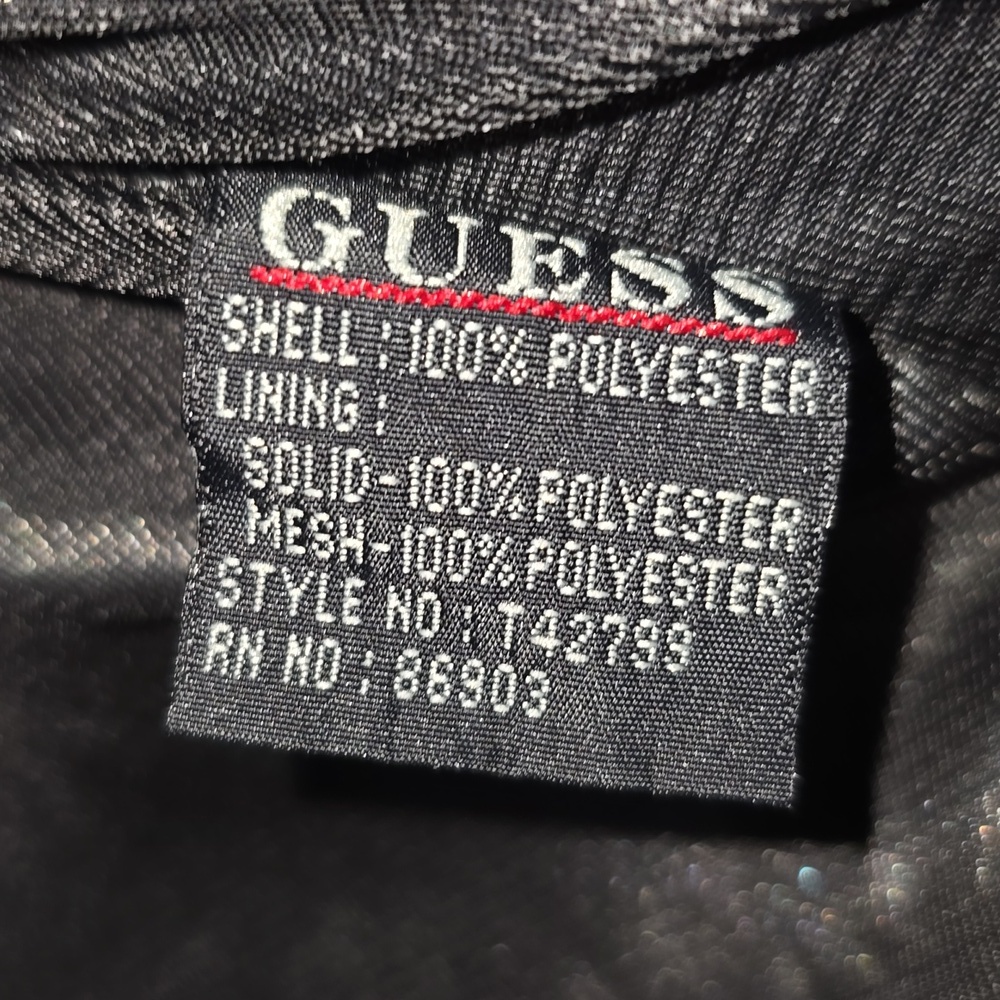 Guess Waterproof Rain Jacket Hoodie Vel-cro Neck Double Zipper Womens Size Small - Picture 11 of 16